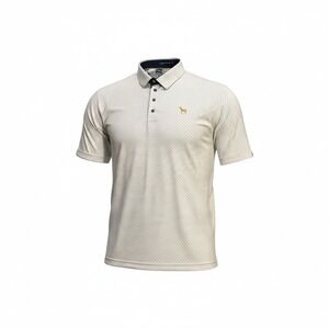 Finn Ryan The Players Club Golden Goat Mens 2X White Navy Performance Golf Polo